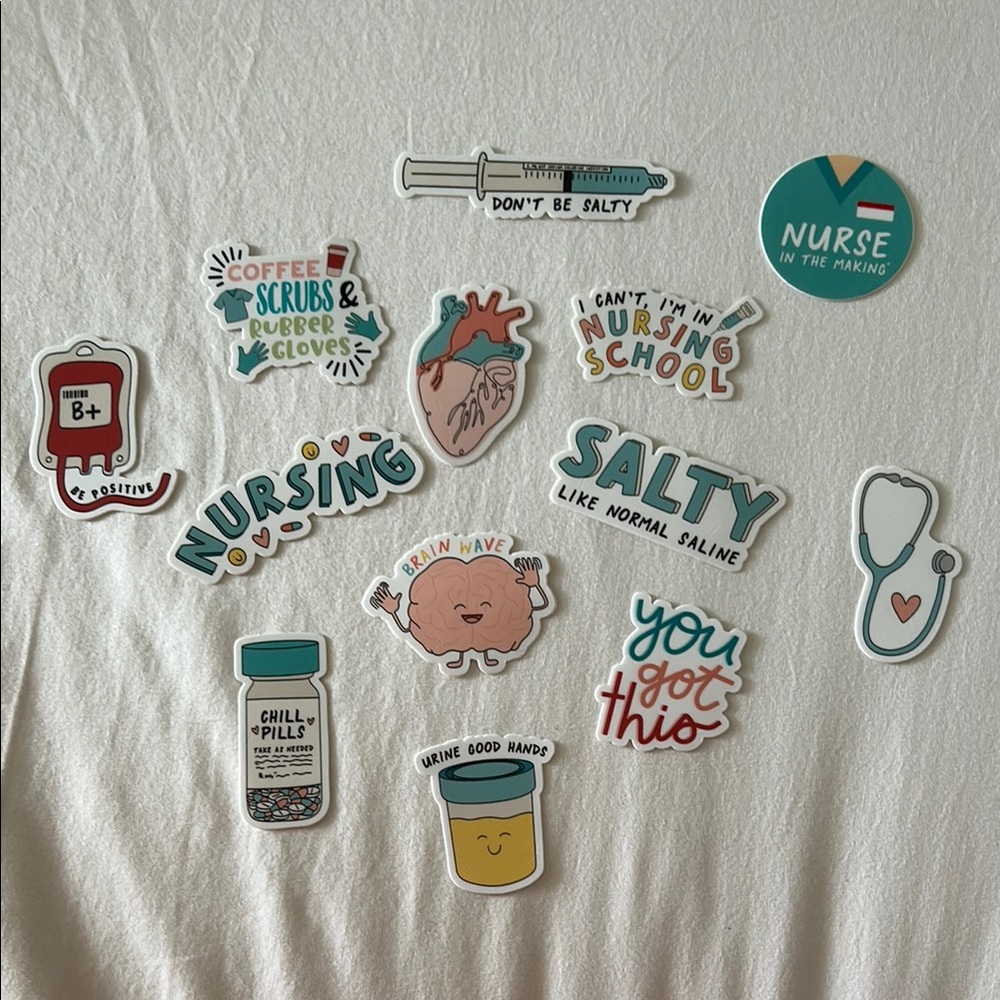 Nursing Themed Sticker Set